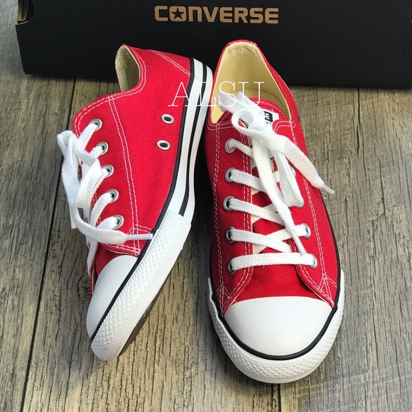 NWT Converse Ctas Dainty OX Varsity Red W AUTHENTI - Picture 7 of 8